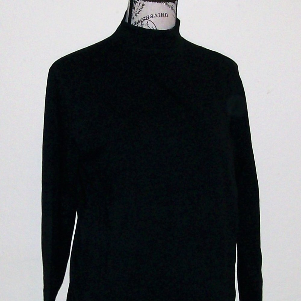 Black Turtle Neck Tee